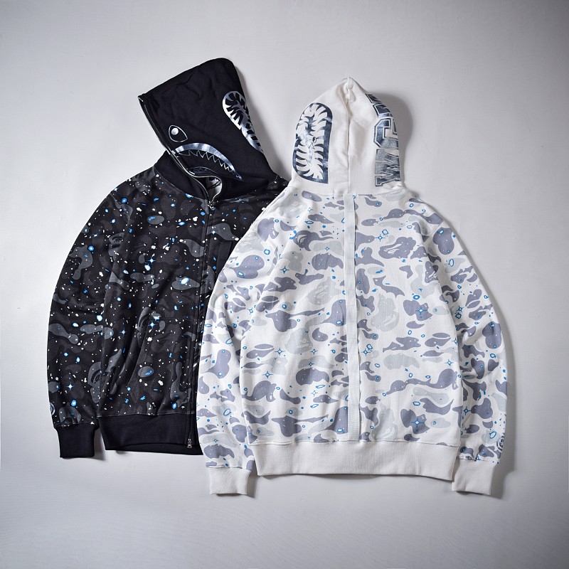 Bape Hoodie 2 Colors Stars Black White S-2XL XX223